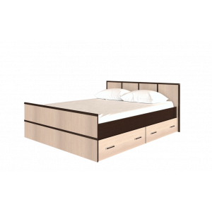 Кровать на 160, с настилом ДСП, без матраса Сакура