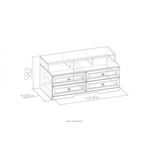 Тумба ТВ Марсель 3