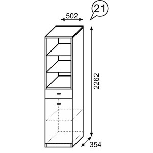 Шкаф-стеллаж 21 Квест