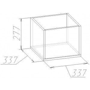 Декоративный Куб 1 Венге для кровати Hyper