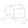 Декоративный Куб 1 Палисандр для кровати Hyper