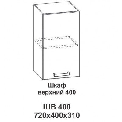 Шкаф верхний 400 Крафт, дуб вотан