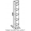 Полка угловая 9 Комфорт, Бук