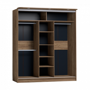 Шкаф-купе Strike 1800 лдсп/лдсп (Дуб табачный Craft) с карнизом