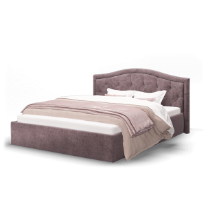 Кровать Элен 1200 велюр ROCK 12/серо-фиолетовый