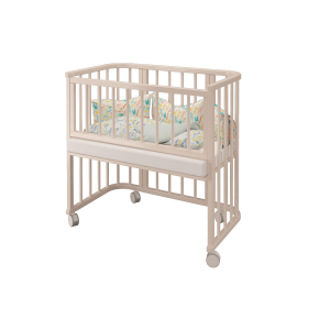 Кровать для новорожденных Эстель приставная трансфор, слоновая кость