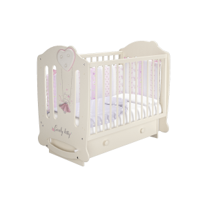 Кровать деревянная детская Николь слоновая кость