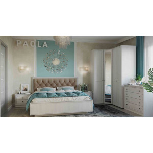 Кровать Люкс Paola 306 Патина с подъемным механизмом (1800)