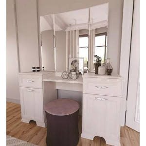 Стол туалетный с зеркалом Венеция 41+42, Бодега светлая