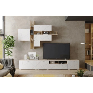 Шкаф настенный Скайлайн (600) с горизонтальной дверью белый