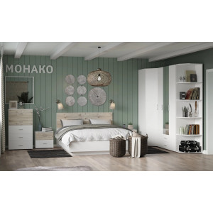 Спальня Монако (комплект 1), белый
