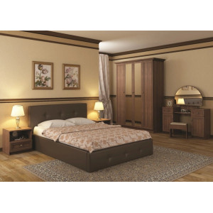 Кровать Болеро с подъемным механизмом, без матраса 160х200 Золотисто-коричневый перламутр