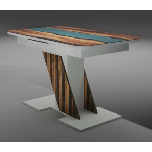 Кухонный стол раздвижной Олимп форма 2 Н038