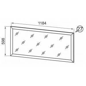 Зеркало настенное 27 Брайтон