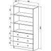 Стеллаж Бостон-4