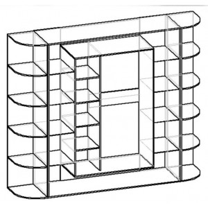 Шкаф-купе М. лайн-21