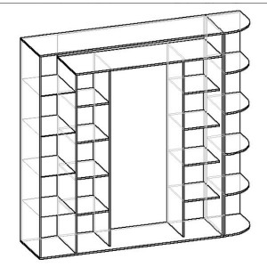 Шкаф-купе М. лайн-22