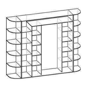 Шкаф-купе М. лайн-23