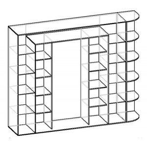Шкаф-купе М. лайн-24