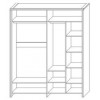Шкаф для одежды 4Д Кристал КМК 0650.8