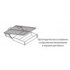 Корпус кровати 1,4 м ЛКР-1 (1,4), с подъемным механизмом, Ливорно, Орех донской
