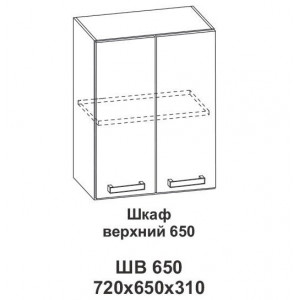 Шкаф верхний 650 Крафт, дуб вотан