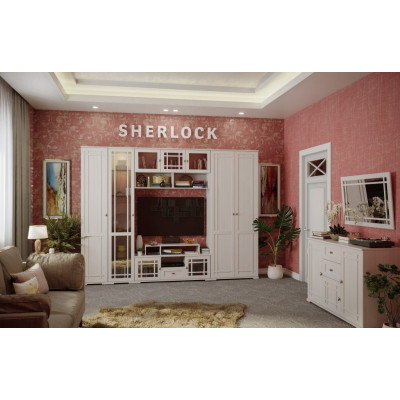 Гостиная Sherlock Ясень Анкор светлый, (комплект 2)