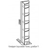 Полка угловая 9 Комфорт, Бук
