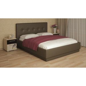 Кровать Локарно кожаная 180*200 с латами, Fengo