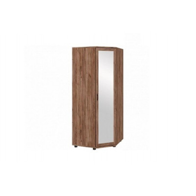 Шкаф угловой для одежды с зеркалом Ника-Люкс 30Р, дуб табачный