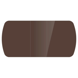 Стол раздвижной Бостон - 3 Шоколад глянец с цельной вставкой (опора брифинг)